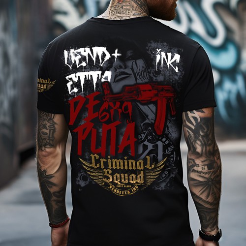 Vendetta inc maglia uomo nera - vendetta,